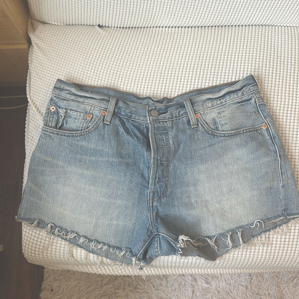 Levi’s cutoff short denim shorts